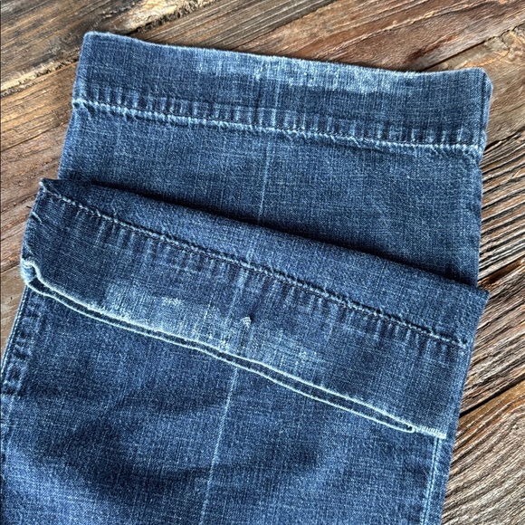 Abercrombie Y2K dark wash low rise wide leg trouser jeans size 2 - Picture 9 of 9